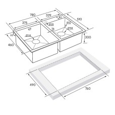 Кухонная мойка Paulmark Helfer 78 PM237851-BG Брашированное золото