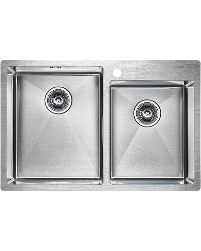 Кухонная мойка Paulmark Helfer 78 PM237851-BS Брашированная сталь