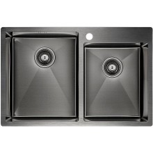 Кухонная мойка Paulmark Helfer 78 PM237851-GM Вороненая сталь