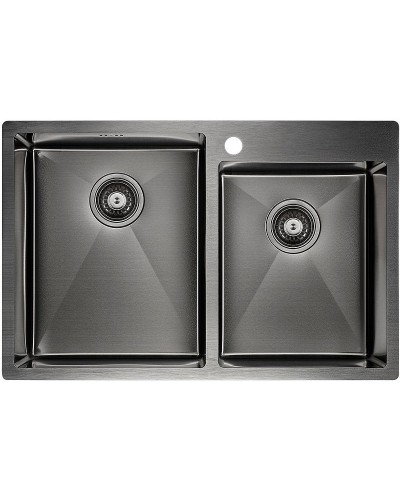 Кухонная мойка Paulmark Helfer 78 PM237851-GM Вороненая сталь