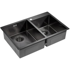 Кухонная мойка Paulmark Helfer 78 PM237851-GM Вороненая сталь