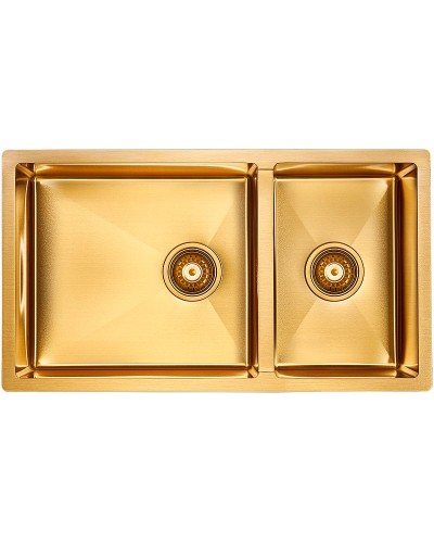Кухонная мойка Paulmark Axel 78 PM227844-BG Брашированное золото