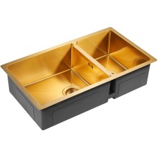 Кухонная мойка Paulmark Axel 78 PM227844-BG Брашированное золото