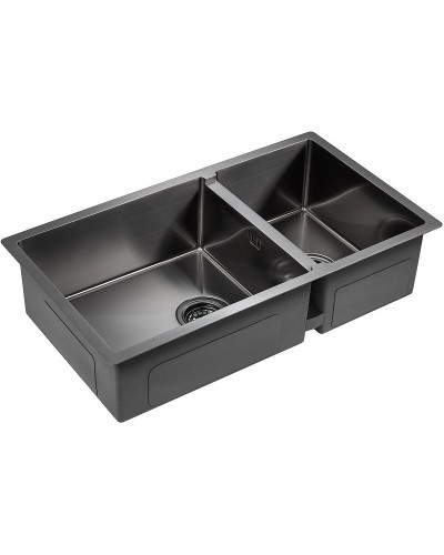 Кухонная мойка Paulmark Axel 78 PM227844-GM Вороненая сталь