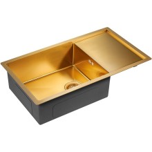 Кухонная мойка Paulmark Wing 78 PM217844-BG Брашированное золото