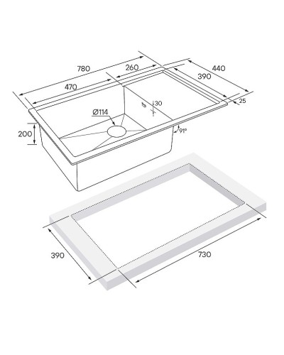Кухонная мойка Paulmark Wing 78 PM217844-BG Брашированное золото