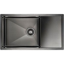 Кухонная мойка Paulmark Wing 78 PM217844-GM Вороненая сталь