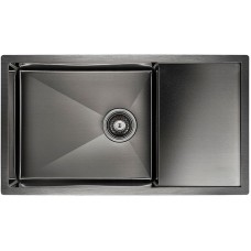 Кухонная мойка Paulmark Wing 78 PM217844-GM Вороненая сталь