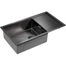 Кухонная мойка Paulmark Wing 78 PM217844-GM Вороненая сталь