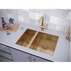 Кухонная мойка Paulmark Annex 59 PM545944-BGR Брашированное золото
