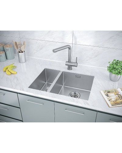 Кухонная мойка Paulmark Annex 59 PM545944-BSR Брашированная сталь