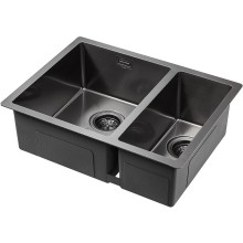 Кухонная мойка Paulmark Annex 59 PM545944-GML Вороненая сталь