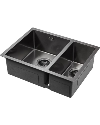 Кухонная мойка Paulmark Annex 59 PM545944-GML Вороненая сталь