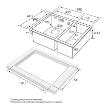 Кухонная мойка Paulmark Annex 59 PM545944-GML Вороненая сталь