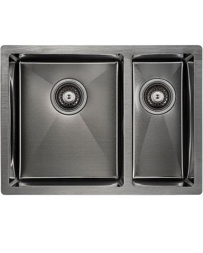 Кухонная мойка Paulmark Zusat 59 PM225944-GML Вороненая сталь