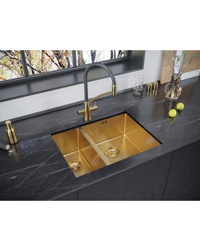 Кухонная мойка Paulmark Zusat 59 PM225944-BGR Брашированное золото