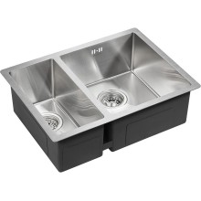 Кухонная мойка Paulmark Zusat 59 PM225944-BSR Брашированная сталь