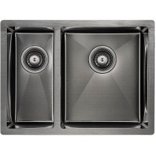 Кухонная мойка Paulmark Zusat 59 PM225944-GMR Вороненая сталь