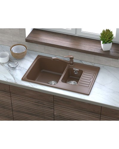 Кухонная мойка GranFest Quarz GF-Z21K Терракот
