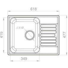Кухонная мойка GranFest Quarz GF-Z13 Терракот