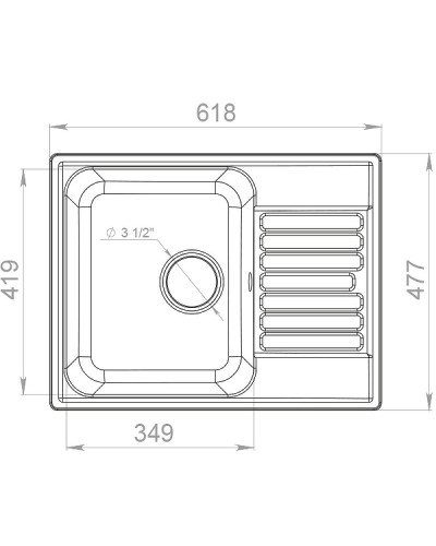 Кухонная мойка GranFest Quarz GF-Z13 Терракот
