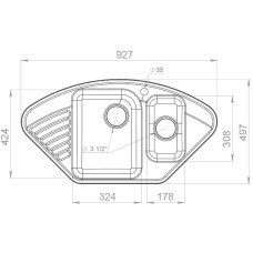 Кухонная мойка GranFest Quarz GF-Z14 Терракот