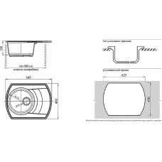 Кухонная мойка GranFest Rondo GF-R650L Песочная
