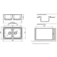 Кухонная мойка GranFest Standart GF-S780K Песочная