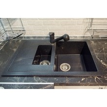 Кухонная мойка GranFest Quadro GF-Q775KL Черная