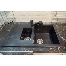 Кухонная мойка GranFest Quadro GF-Q775KL Черная