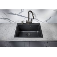 Кухонная мойка Milacio Murcia 60 Cuarzo MC.77011 Черная матовая