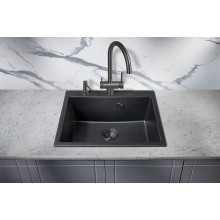 Кухонная мойка Milacio Murcia 60 Cuarzo MC.77011 Черная матовая