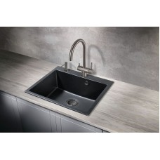 Кухонная мойка Milacio Murcia 60 Cuarzo MC.77011 Черная матовая