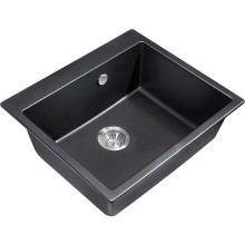 Кухонная мойка Milacio Murcia 60 Cuarzo MC.77011 Черная матовая