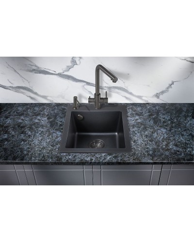 Кухонная мойка Milacio Murcia 42 Cuarzo MC.77041 Черная матовая