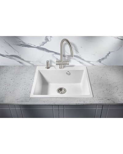Кухонная мойка Milacio Murcia 60 Cuarzo MC.77012 Белая
