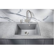 Кухонная мойка Milacio Murcia 60 Cuarzo MC.77013 Серый металлик