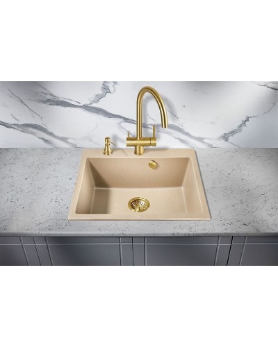 Кухонная мойка Milacio Murcia 60 Cuarzo MC.77014 Бежевая