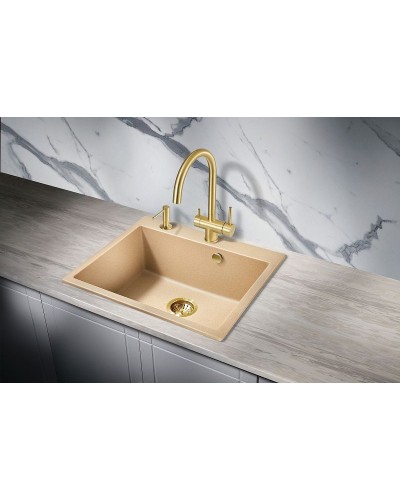 Кухонная мойка Milacio Murcia 60 Cuarzo MC.77014 Бежевая
