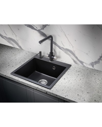Кухонная мойка Milacio Murcia 51 Cuarzo MC.77021 Черная матовая