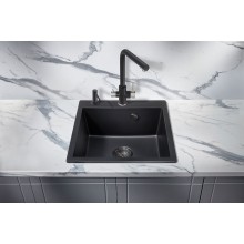 Кухонная мойка Milacio Murcia 51 Cuarzo MC.77021 Черная матовая