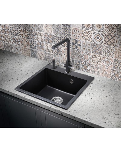 Кухонная мойка Milacio Murcia 51 Cuarzo MC.77021 Черная матовая