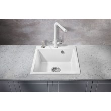 Кухонная мойка Milacio Murcia 51 Cuarzo MC.77022 Белая