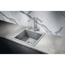 Кухонная мойка Milacio Murcia 51 Cuarzo MC.77023 Серый металлик