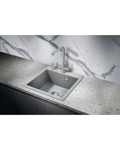 Кухонная мойка Milacio Murcia 51 Cuarzo MC.77023 Серый металлик