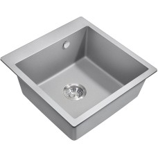 Кухонная мойка Milacio Murcia 51 Cuarzo MC.77023 Серый металлик