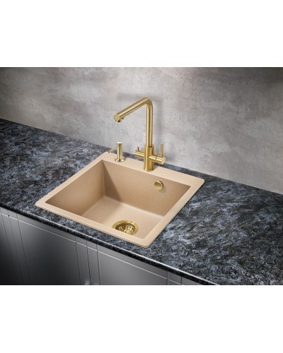 Кухонная мойка Milacio Murcia 51 Cuarzo MC.77024 Бежевая