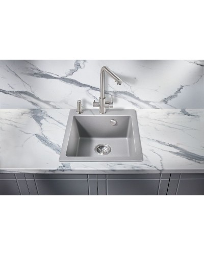 Кухонная мойка Milacio Murcia 46 Cuarzo MC.77033 Серый металлик