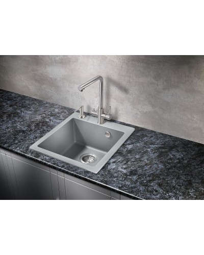 Кухонная мойка Milacio Murcia 46 Cuarzo MC.77033 Серый металлик