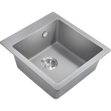 Кухонная мойка Milacio Murcia 46 Cuarzo MC.77033 Серый металлик